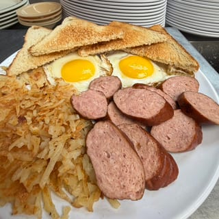 Smoked Sausage Breakfast Platter
