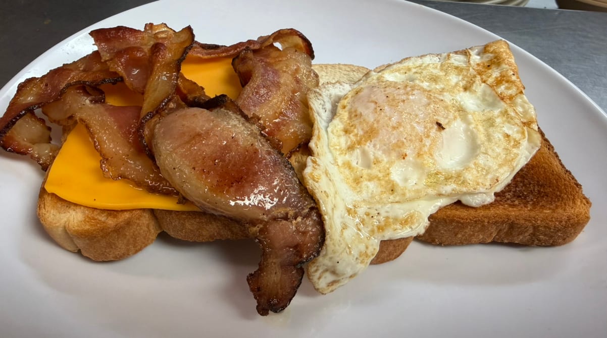 Breakfast Sandwich on Toast with Egg & Cheese.