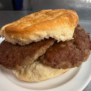 Double Sausage Biscuit