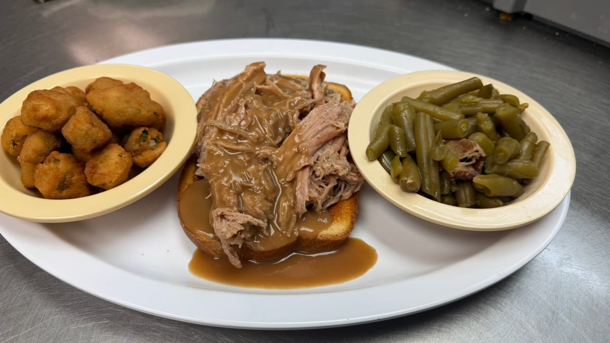 Open Face Pot Roast.