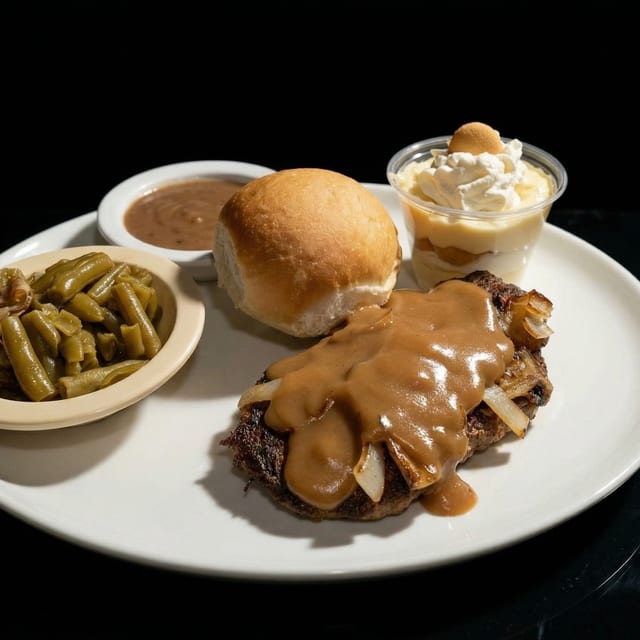 Hamburger Steak.