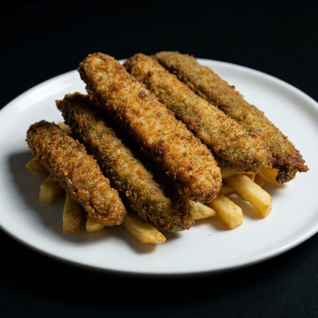 Fried Dill Pickle Chips.