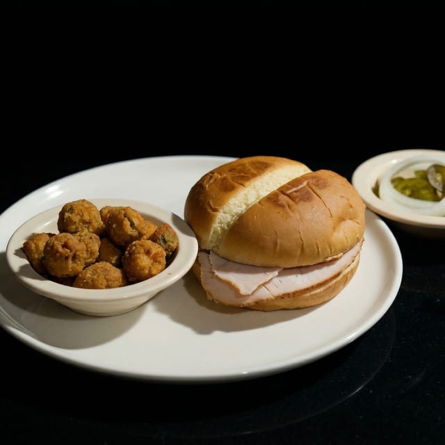 Turkey BBQ Sandwich.