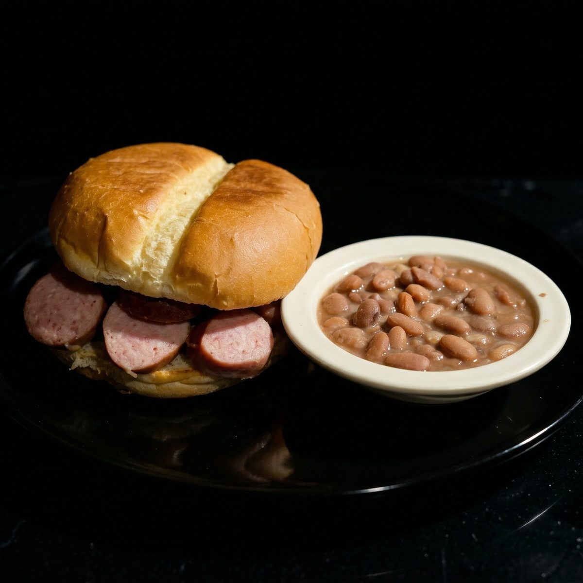 Smoked Sausage BBQ Platter